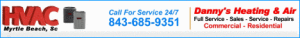 Heating & Air conditioning repair in Myrtle Beach by Danny's Heating & Air